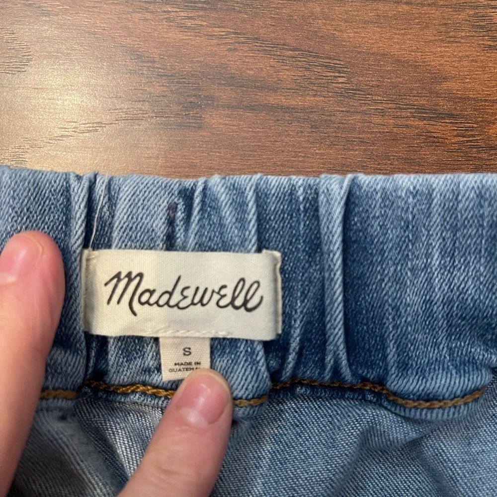 Madewell Pull On Straight Leg Jeans Size S - Picture 2 of 4
